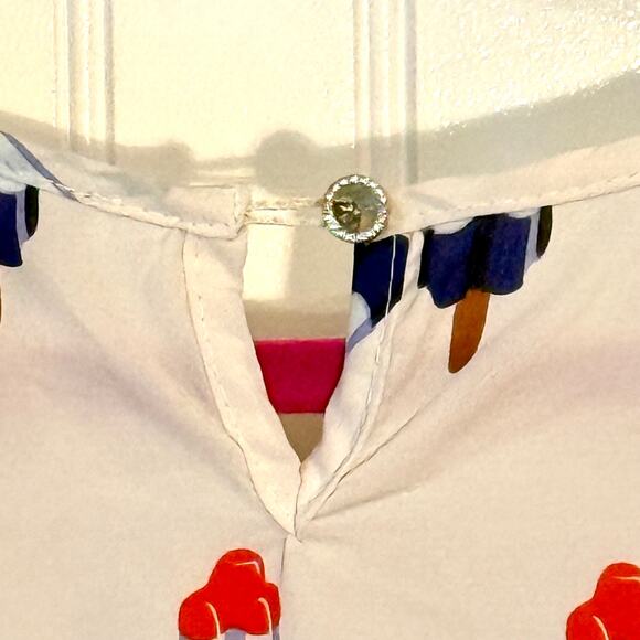 Vintage Mary Quant Popsicle July 4th Tiered Top Size Small - Picture 5 of 10